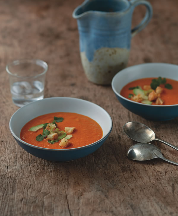 Golden Bell Pepper Soup from Eating Clean (c) LaurenVolo