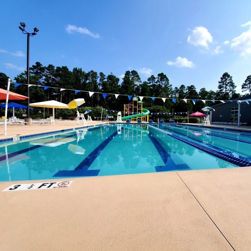 Photo of a large lap pool at the Aiken YMCA.
