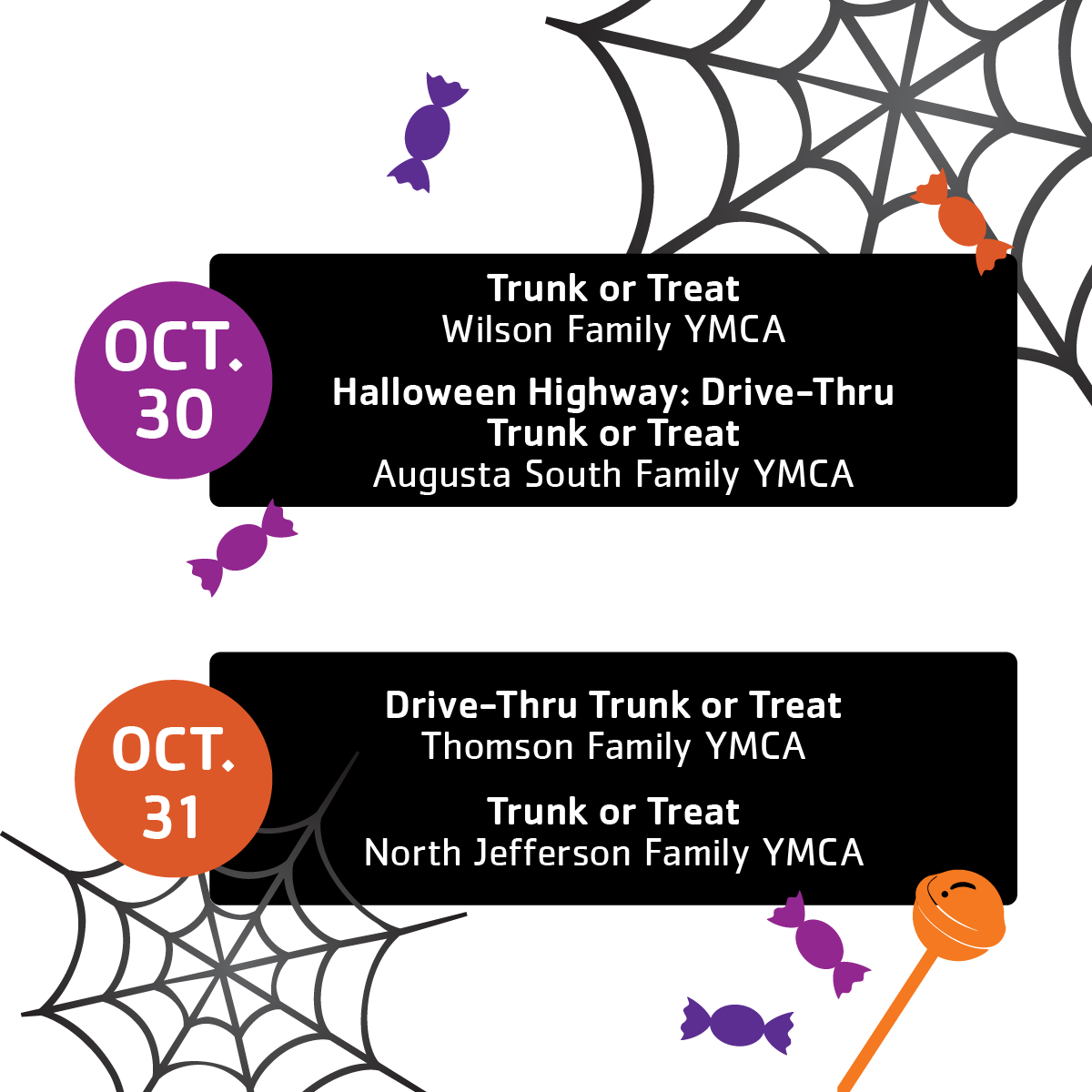 Halloween Events at the Y 2