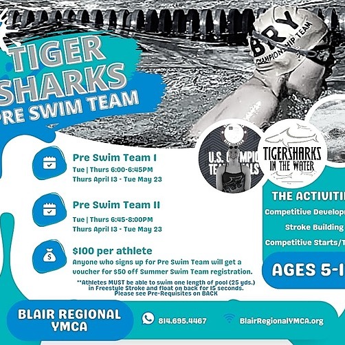 PreSwim Team Swim Lessons Blair Regional YMCA