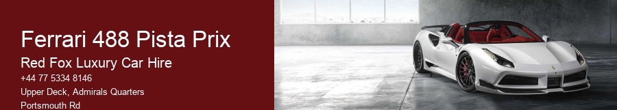 Ferrari 488 Pista Prix