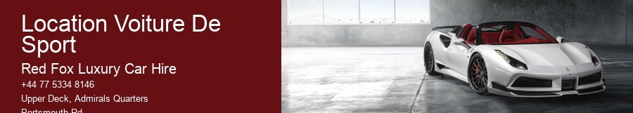 Location Voiture De Sport
