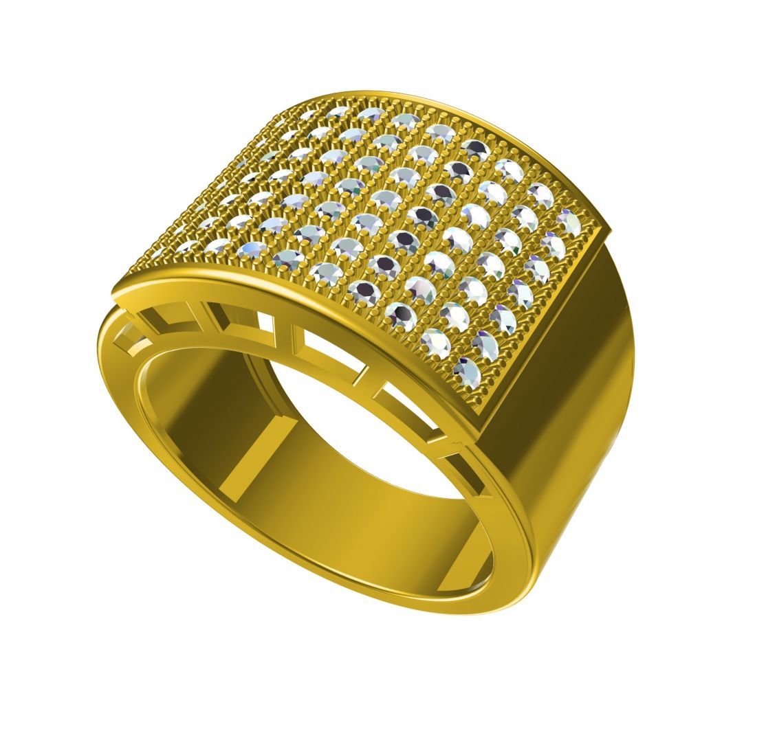Gents Ring 3D CAD File In STL Format Redpah