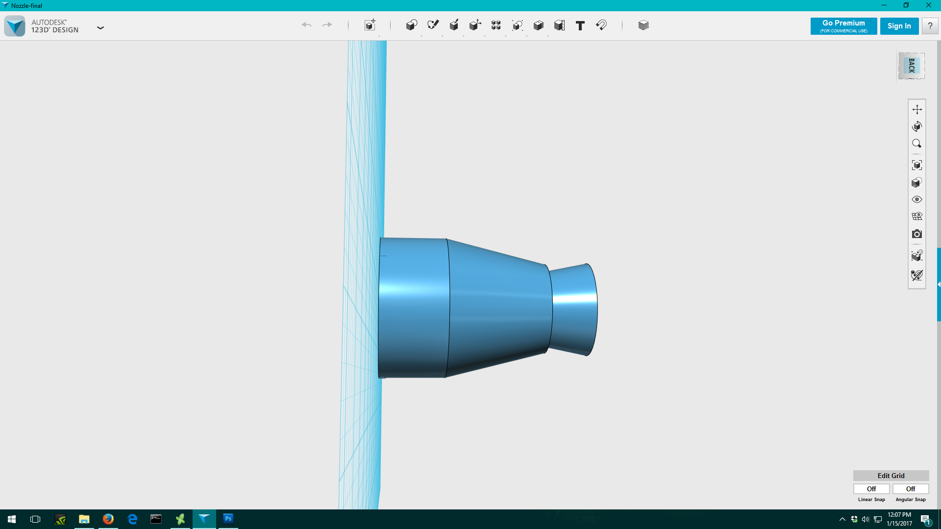 64 mm Model Rocket Engine Nozzle Redpah