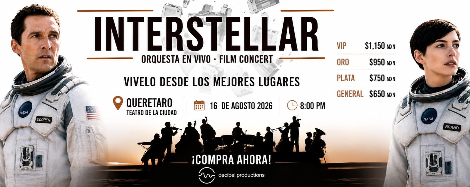 16 AGOSTO I 20:00  HRS