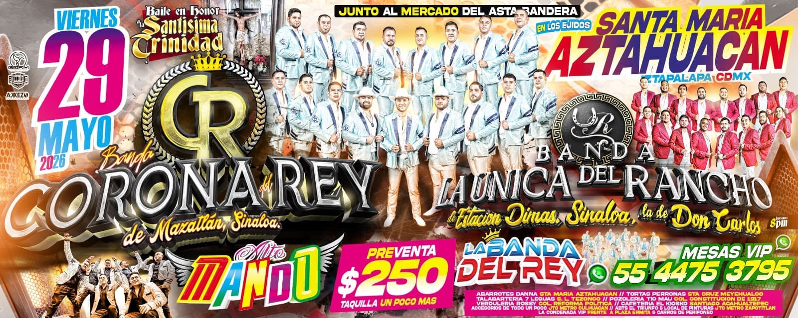 Banda Corona Del Rey de Mazatlan Sinaloa & Banda La Única Del Rancho