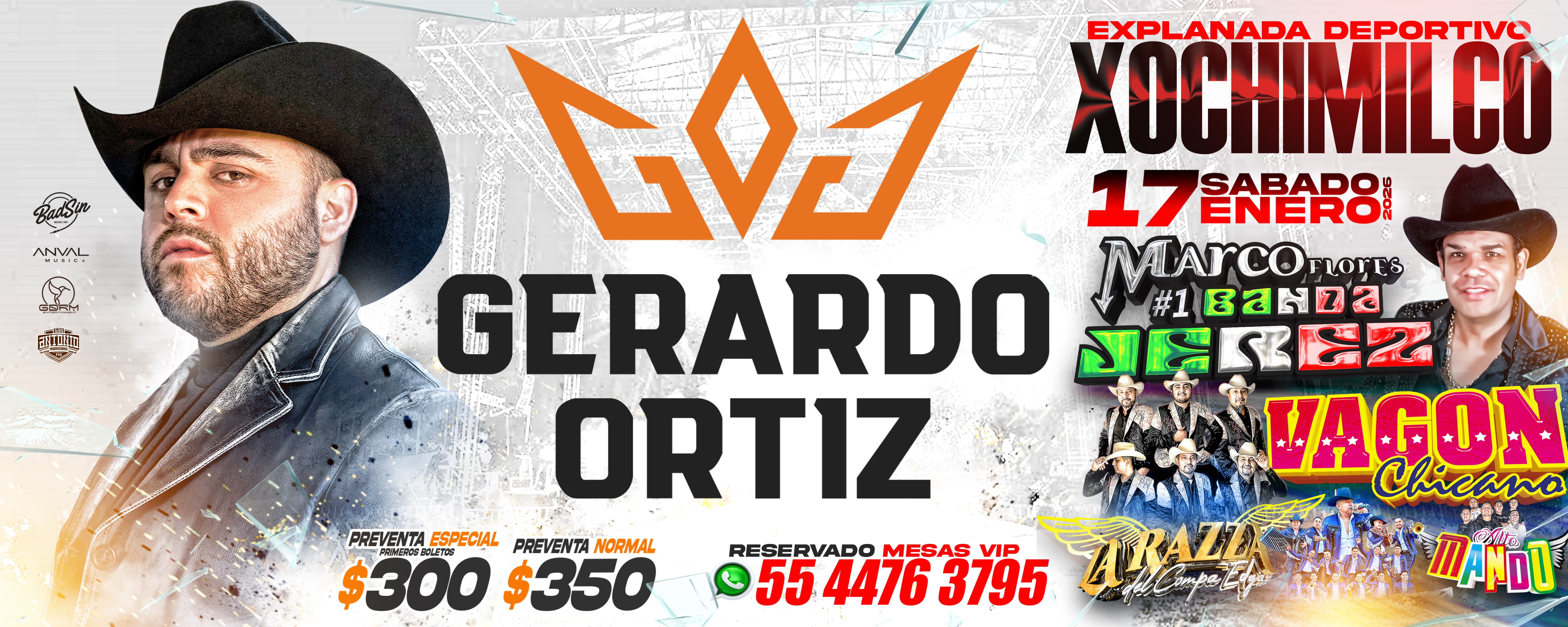 Gerardo Ortiz, Marco Flores y La Jerez, Vagon Chicano	