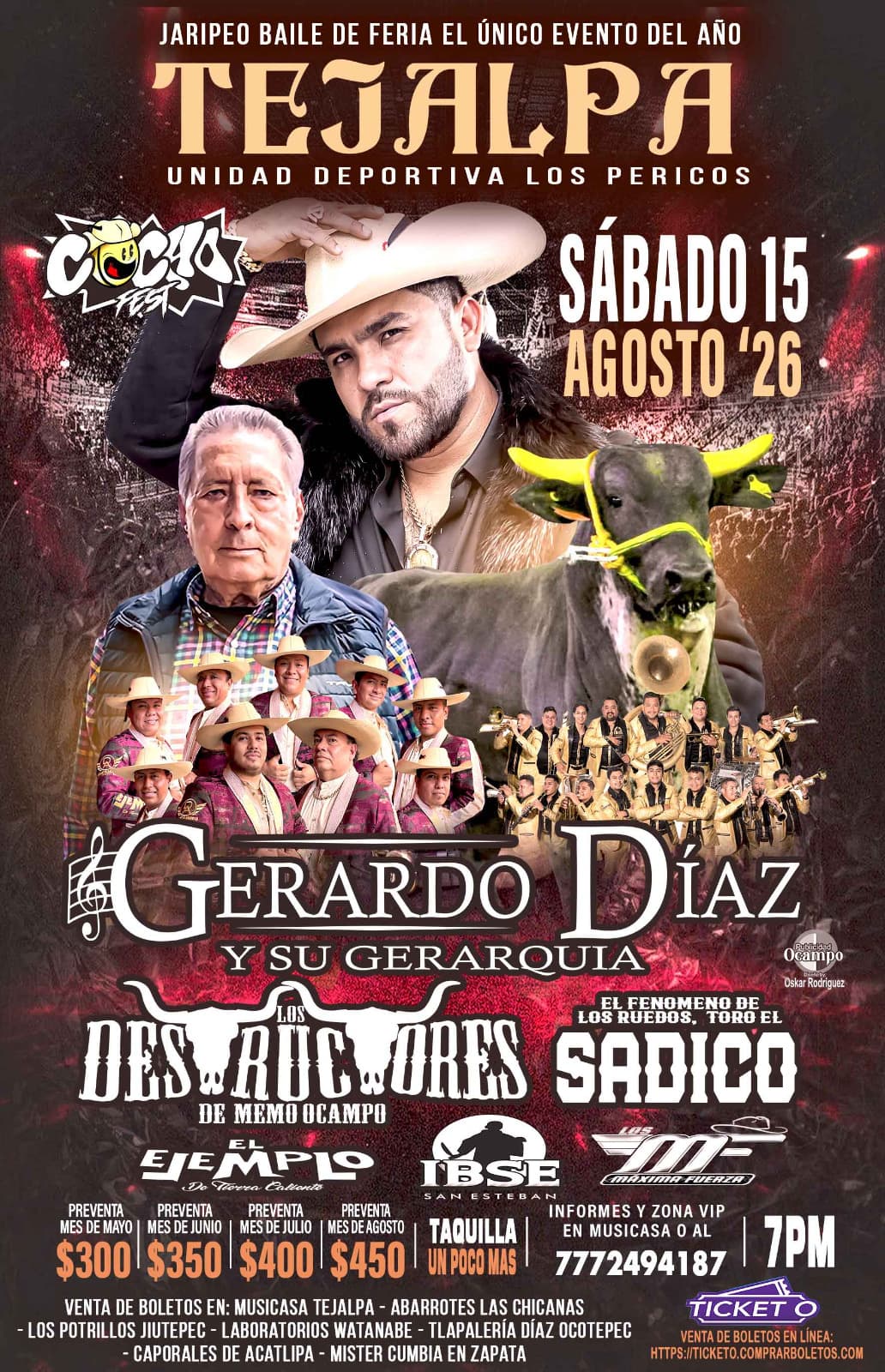 JARIPEO BAILE RANCHO LOS DESTRUCTORES Y GERARDO DÍAZ