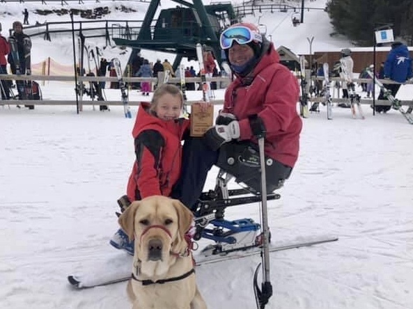 Krills in front of ski lift