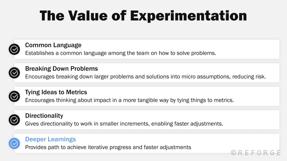 Less Experimentation Identifying A Strategic Opportunity - When To Use Experimentation - Reforge