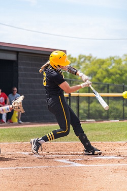 NKU Softball Player Hitting