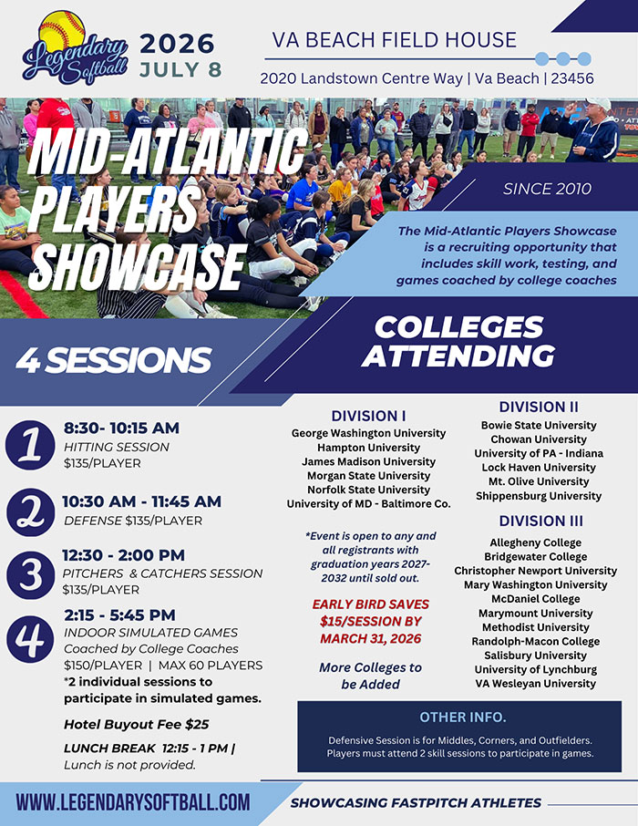 Mid-Atlantic Players Showcase Flyer