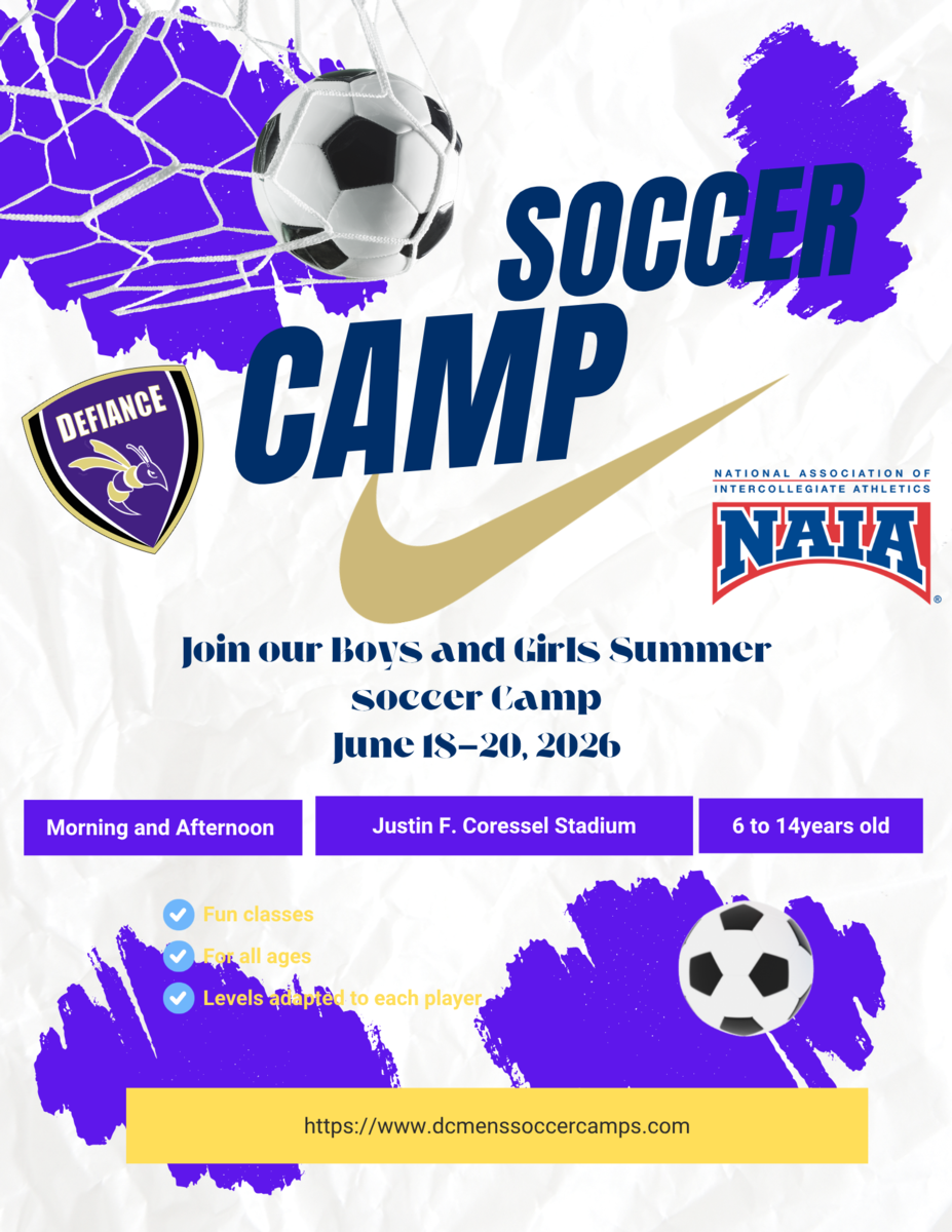Defiance College Men’s Soccer Boys and Girls Summer Camp
