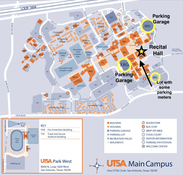 UTSA main campus map