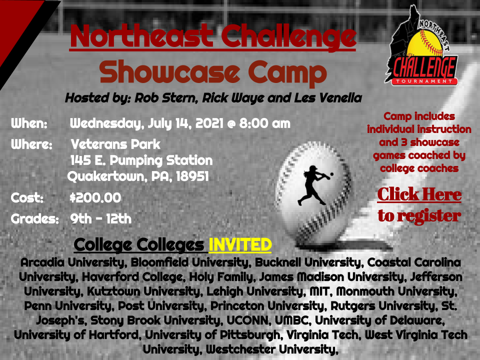 View Northeast Challenge Showcase Camp Details