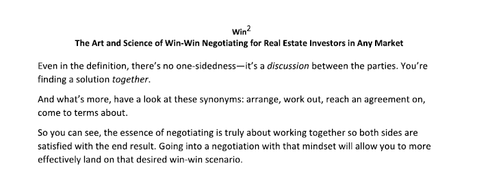 Real Estate Coaching and Consulting