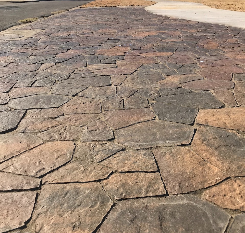 Plano Neighborhood Flagstone Pavers Lorie Galloway Companies, Inc.
