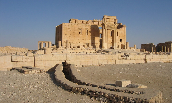 Temple of bel ruins of inner temple from the west