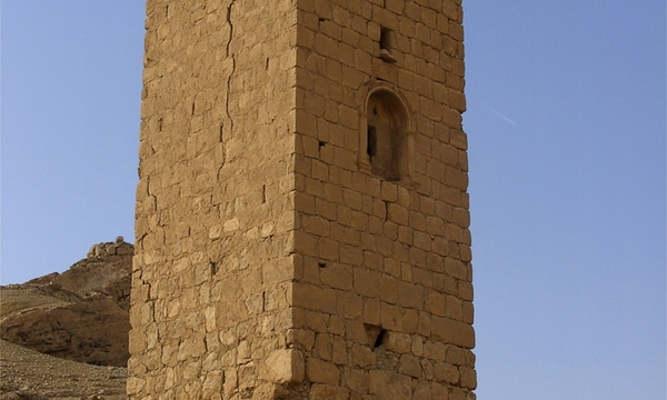 Tomb tower near palmyra  syria