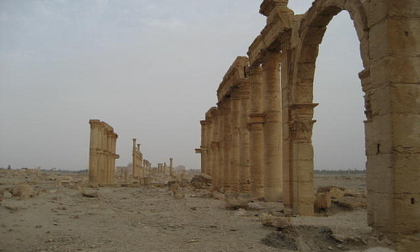 The great colonnade palmyra