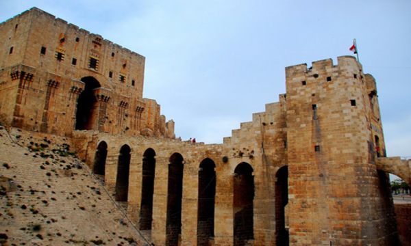 Citadel in aleppo syria