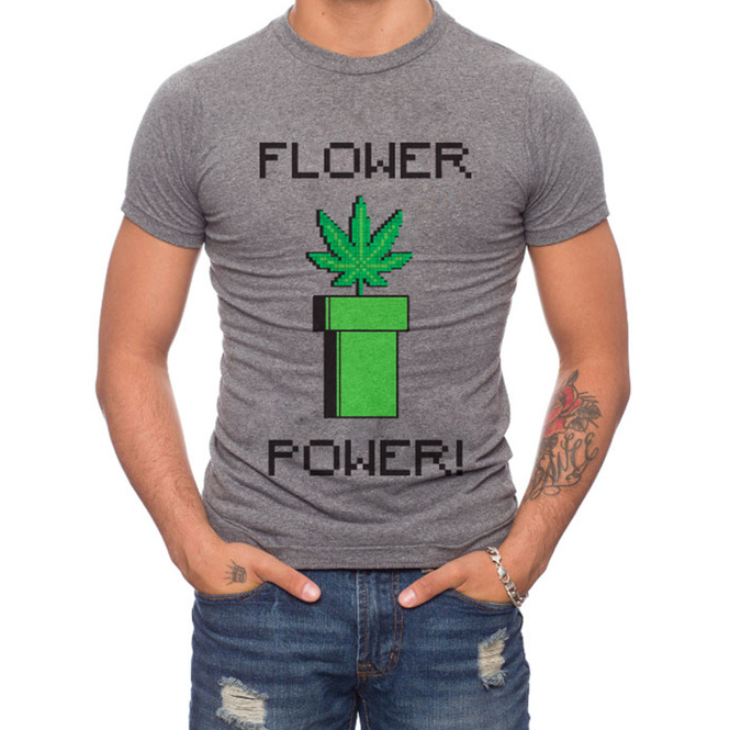 Flower Power 50% Cotton/50% Polyester T-Shirt
