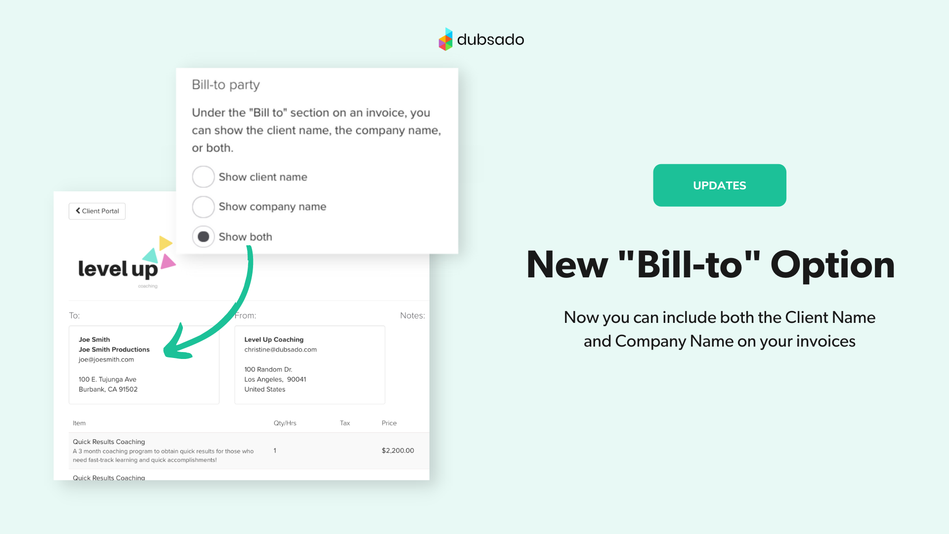 Updates by Becca Berg | Dubsado Release Notes