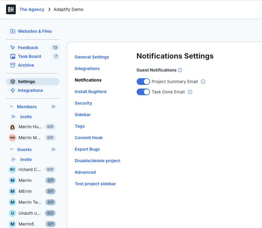 BugHerd Release Notes