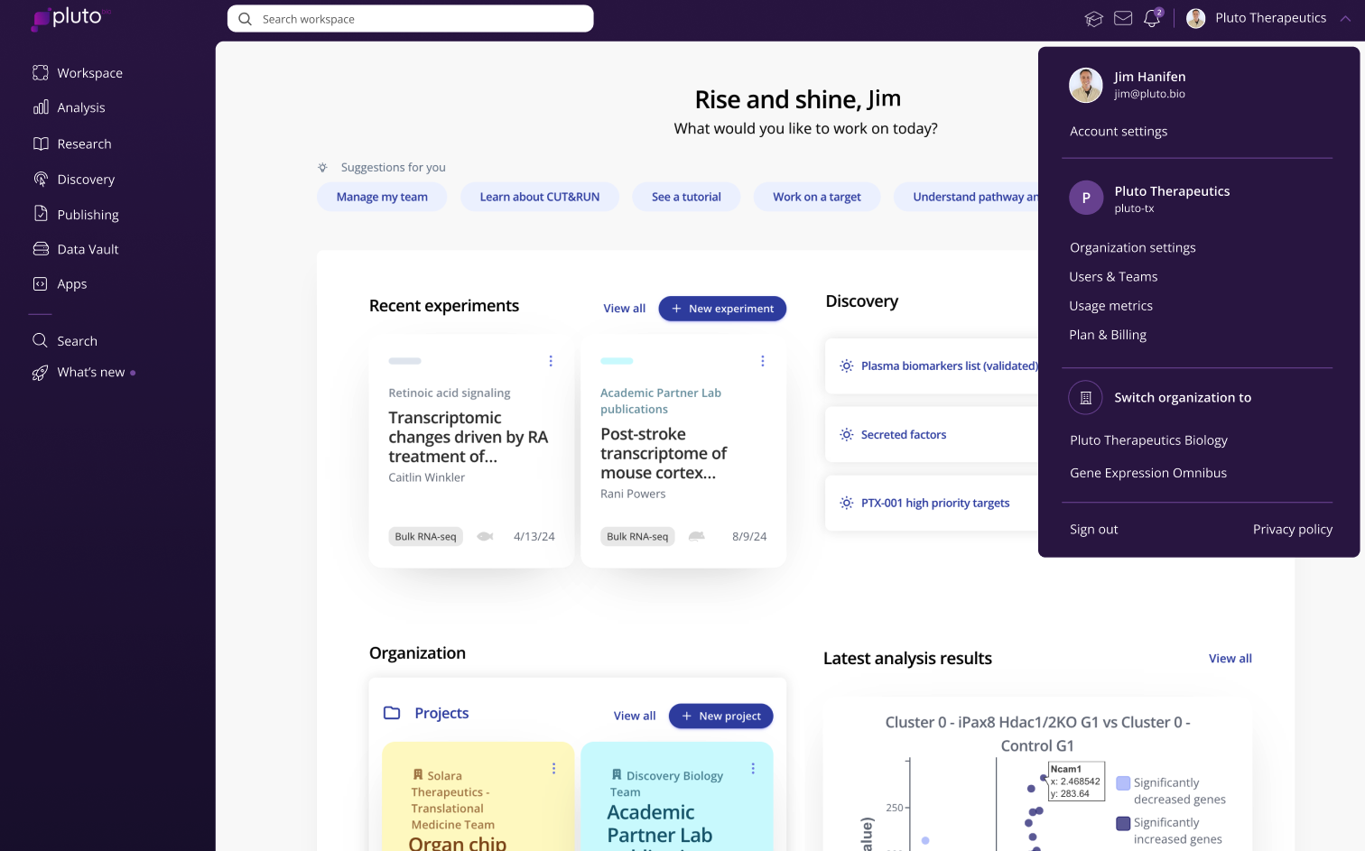 Introducing Pluto's fully redesigned navigation UX | Pluto Release Notes