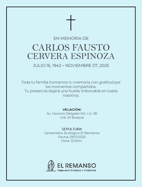 CARLOS FAUSTO CERVERA ESPINOZA