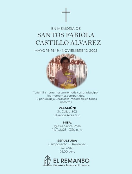 SANTOS FABIOLA CASTILLO ALVAREZ