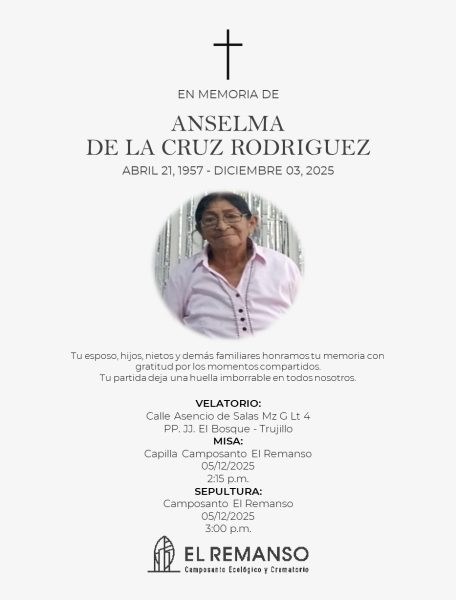 ANSELMA DE LA CRUZ RODRIGUEZ