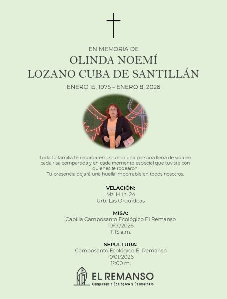 OLINDA NOEMI LOZANO CUBA DE SANTILLAN