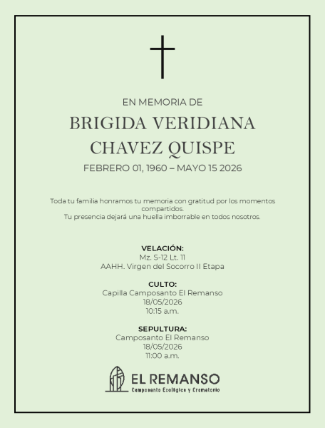 CHAVEZ QUISPE, BRIGIDA VERIDIANA
