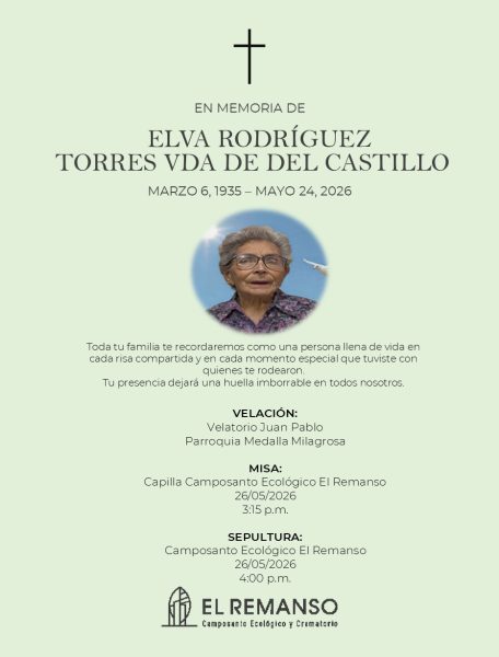 TORRES VDA DE DEL CASTILLO, ELVA RODRIGUEZ