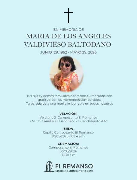 VALDIVIESO BALTODANO, MARIA DE LOS ANGELES