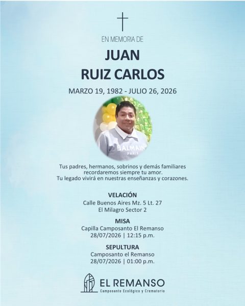 JUAN RUIZ, CARLOS