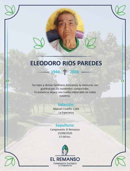 RIOS PAREDES, ELEODORO
