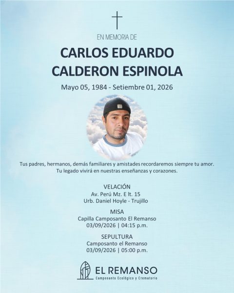 CALDERON ESPINOLA, CARLOS EDUARDO