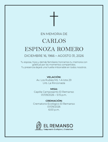 ESPINOZA ROMERO, CARLOS