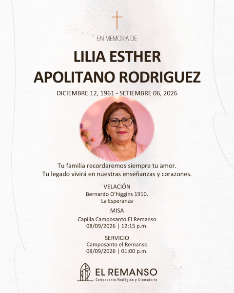 APOLITANO RODRIGUEZ, LILIA ESTHER