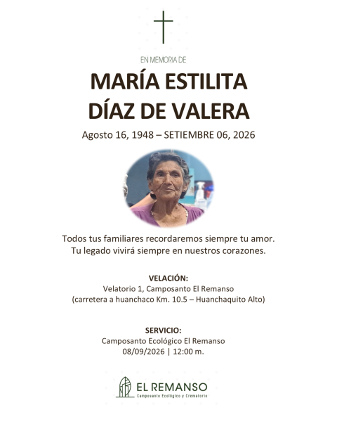 DIAZ D VALERA, MARIA ESTILITA