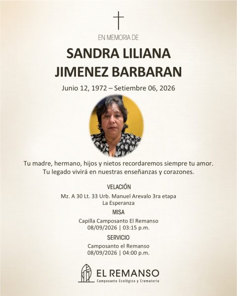 JIMENEZ BARBARAN, SANDRA LILIANA