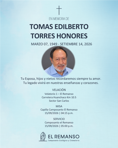 TORRES HONORES, TOMAS EDILBERTO