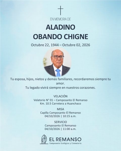 OBANDO CHIGNE, ALADINO