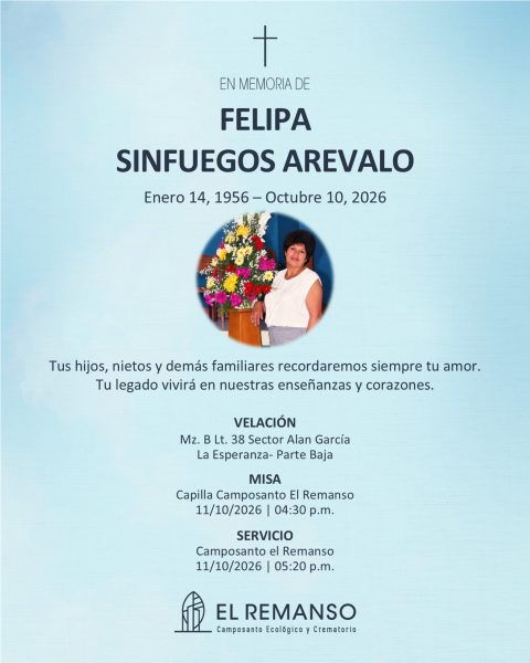 SINFUEGOS AREVALO, FELIPA