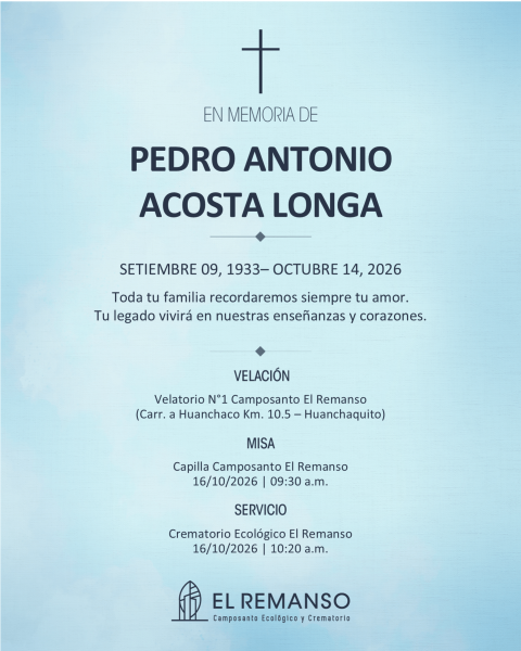 ACOSTA LONGA, PEDRO ANTONIO