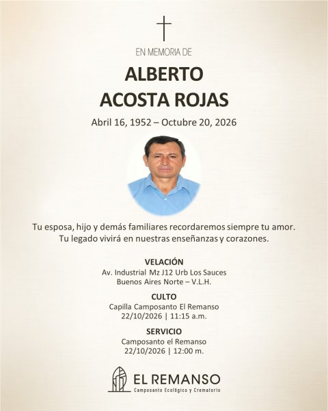 ACOSTA ROJAS, ALBERTO
