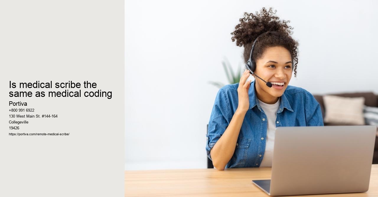 Is medical scribe the same as medical coding