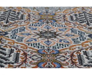 A110287 – Traditional Old Handwoven Persian Kashan Rug 14.0×20.4